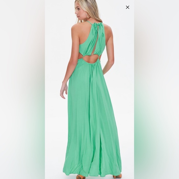 Green cutout maxi dress - Picture 2 of 2
